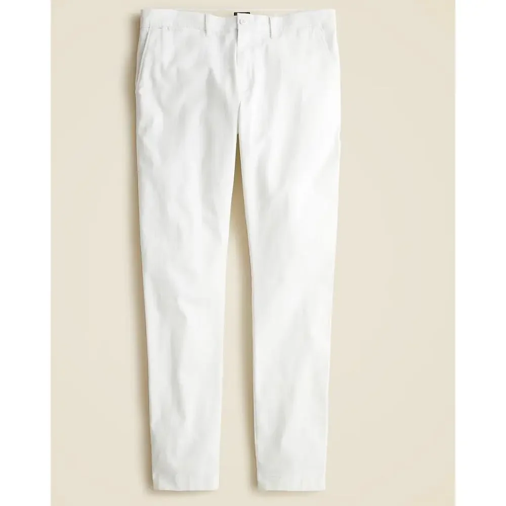J. Crew 484 Slim-fit stretch chino pant in White size 35/32